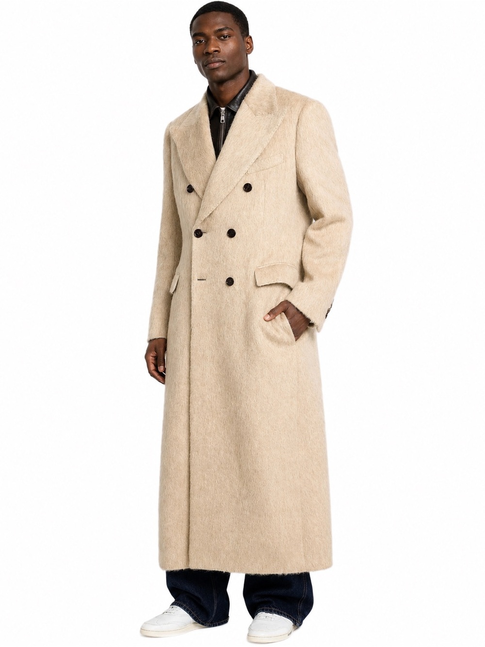 Dolce & Gabbana  Mohair-Wool Double-Breasted Coat